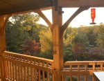 The View from the main floor porch 
